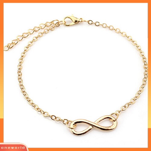 [WOD] Stunning Infinity Charm Ankle Bracelet Sandal Pantai Kaki Rantai Gelang Kaki Perhiasan