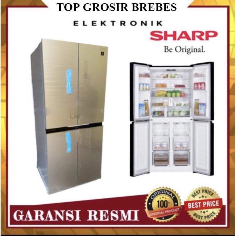 LEMARI ES SHARP 4 PINTU SJ-IF51PG KULKAS SIDE BY SIDE SHARP SJ IF51 PG