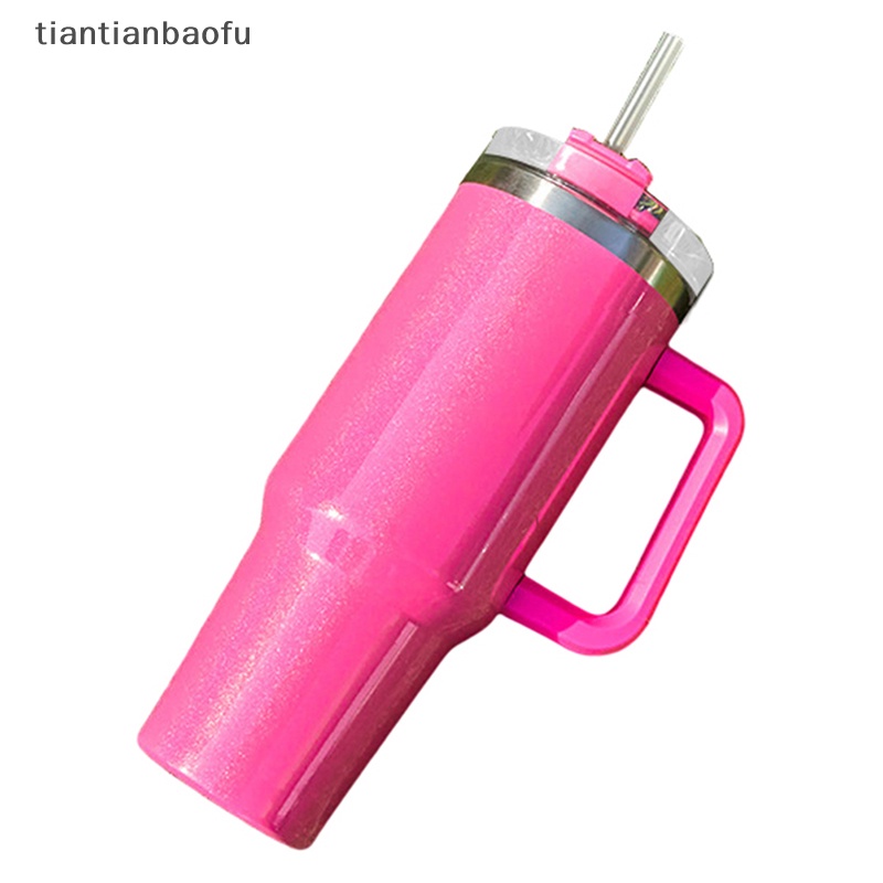 [tiantianbaofu] 40oz Glitter Blank Sublimation Shimmer Horaphic Rain Tumbler Insulated Butik