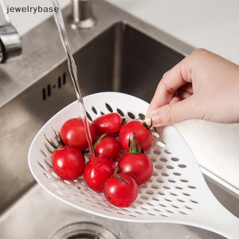 [jewelrybase] Pangsit Memancing Saringan Besar, Dapur Sendok Mie Gagang Panjang, Rumah Tangga Hot Pot Pedas/Hot Water Draining Spoon Filter Japan Style Boutique