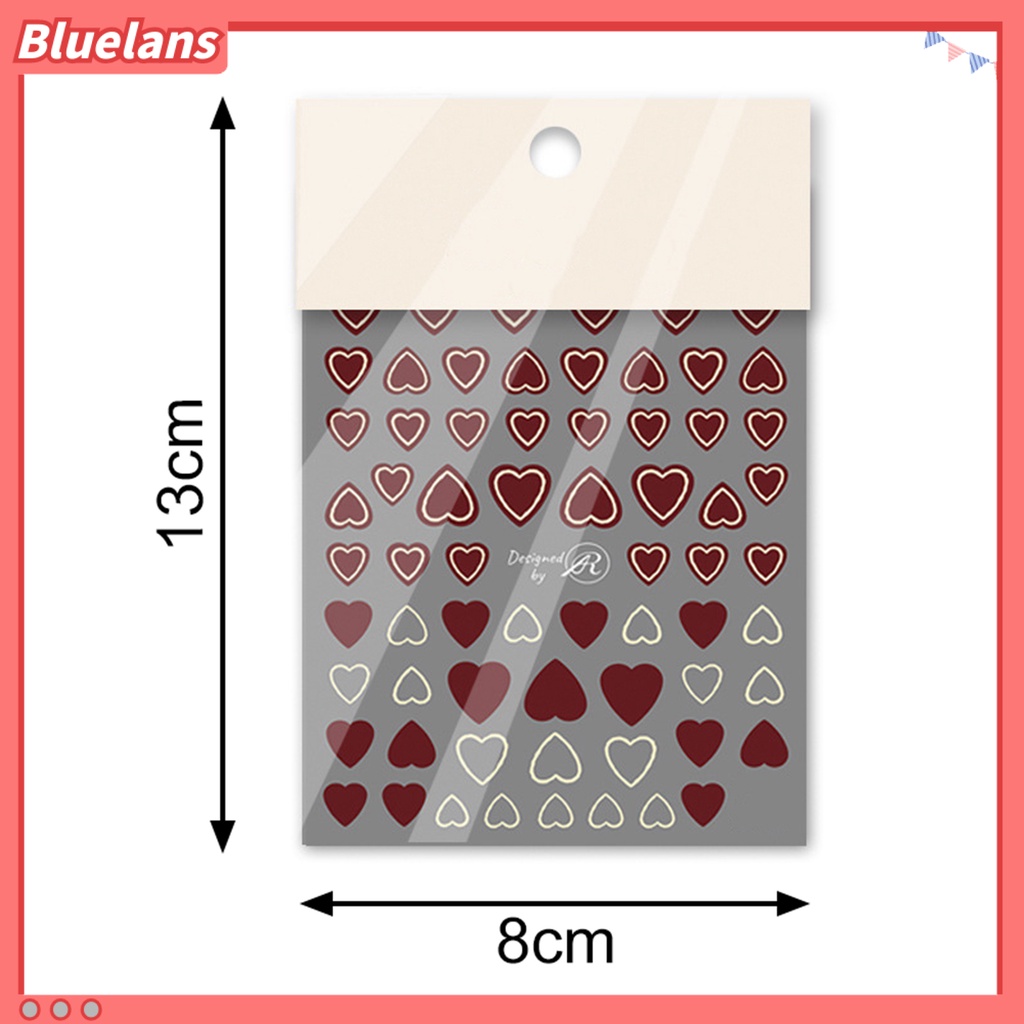 [BLM] Stiker Kuku Bentuk Kreatif Tahan Air Kertas Shiny Halus Manicure Sticker Nail Art Dekorasi Untuk Wanita