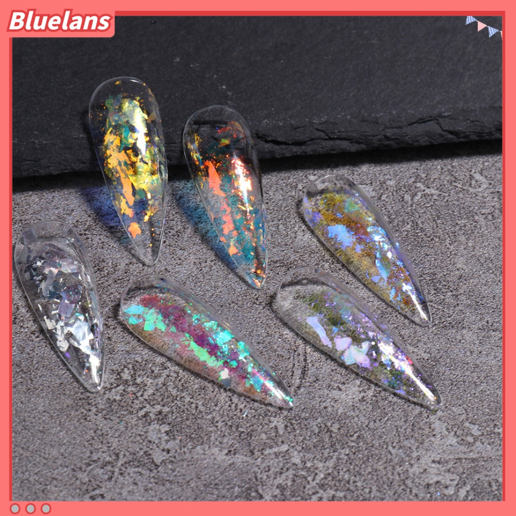 [BLM] 1kotak Paku Sequin Shiny Vibrant Color Plastik Campur DIY Paku Glitters Sequin Manicures Designs Perlengkapan Kuku