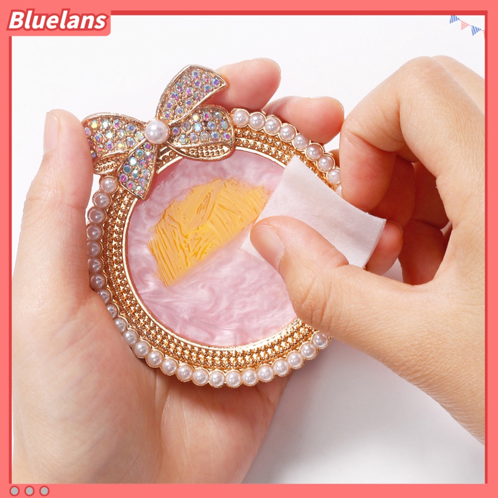 [BLM] Nail Art Palette Bow-knot Ornamen Permukaan Berkilau Daya Tahan Tinggi Mudah Dibersihkan Resin Imitasi Mutiara Trim Display Tray Gel Mix Palet Untuk Salon Kuku