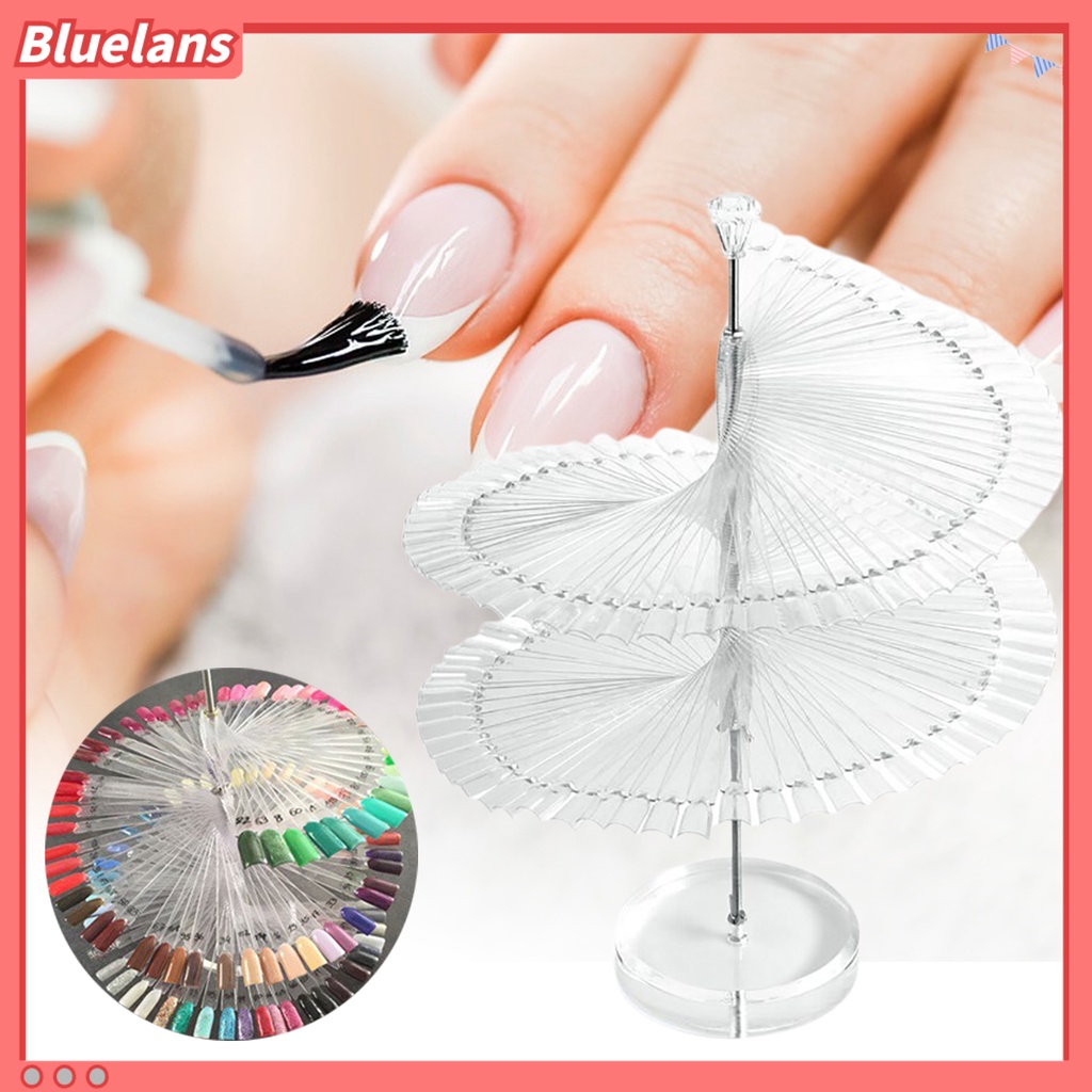 [BLM] Gel Polish Display Stand Rotatable Detachable Smooth Edge Reusable Display Kuteks Plastik Gel Manicure Holder Rak Kuku Seni Berdiri Untuk Salon Kuku