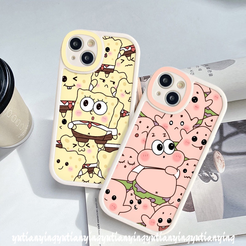 Cute Patrick Star Soft Tpu Couple Case for Hot 10 Lite Note 8 Infinix Hot 11 10s 10 11s 10T 9 Play Smart 6 5 Cartoon SpongeBob SquarePants Phone Cover