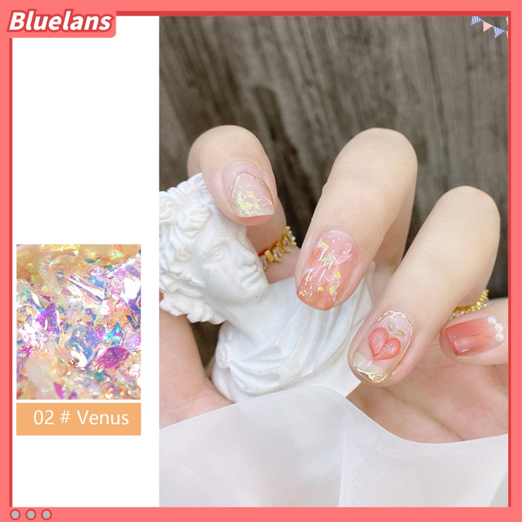 [BLM] Nail Glitters Colorful Nail Beauty Ultra-Tipis Manicure Sequin Powder Glitters Untuk Profesional