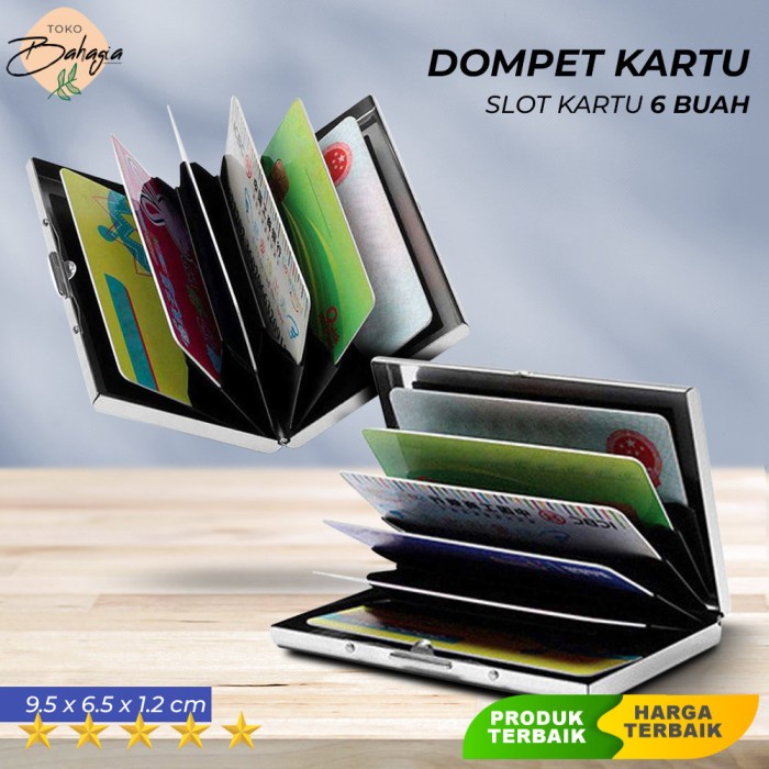 

Dompet Kartu Slim Aluminium 6 Slot