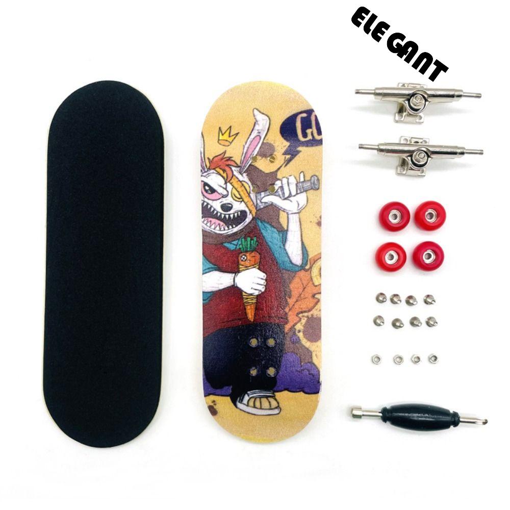 [Elegan] Jari Skateboard Hadiah Ulang Tahun Plastik Novelty Mini Skateboard Jari Skuter Simulasi Skateboard Profesional Mainan Edukasi Jari Mainan Papan Surfing