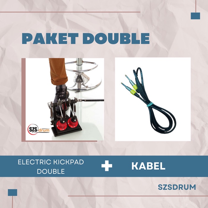 SZS Electric Kick Pad For Double Pedal With Special Beater - electric double