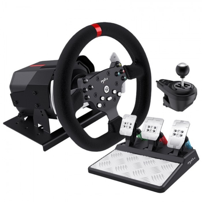 39 PXN V10 Steering Wheel Racing 3 Pedals Dual Motor Force Feedback