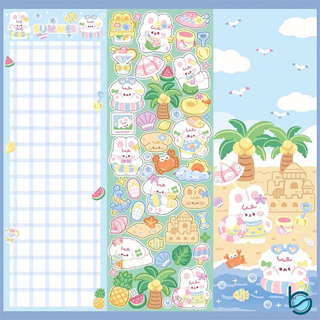 

Stiker Lucu Kartun Kelinci dan Anjing Seri Stiker DIY - Best Stationary