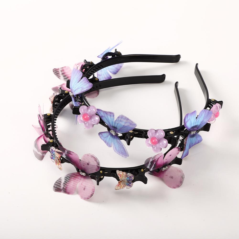 Korea Dikepang Bando Anak Fashion Lucu Bunga Kupu-Kupu Rambut Band Aksesoris Rambut Gadis