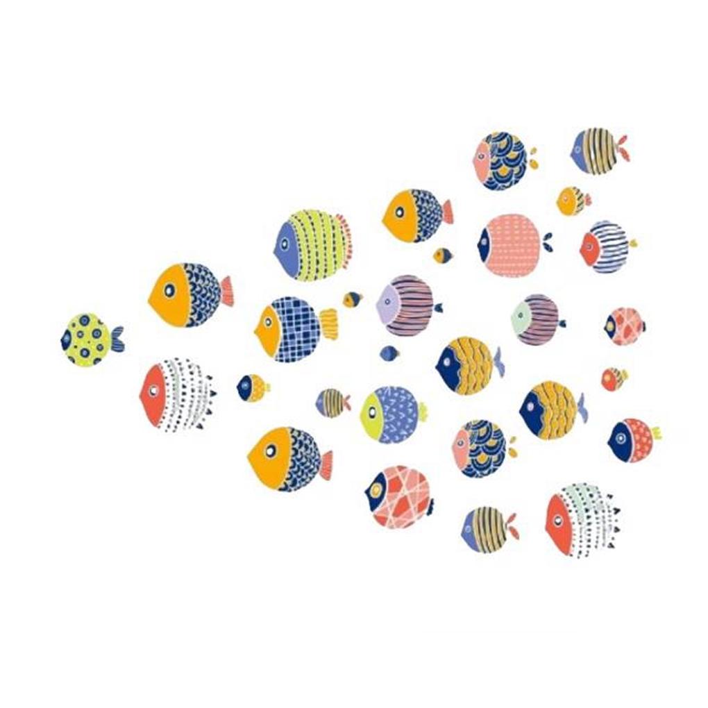 Huit 2pcs Stiker Dinding New Lovely Poster Kepribadian Modern Universal DIY Wallpaper Stiker Latar Belakang Baby Nursery