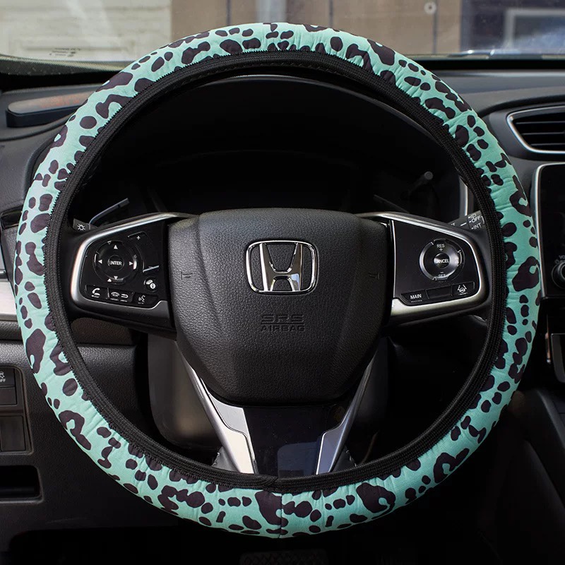 Cocok Untuk Melindungi Setir Mobil Sarung Kulit Dengan Berlian Imitasi fashionable car steering wheel leather cover