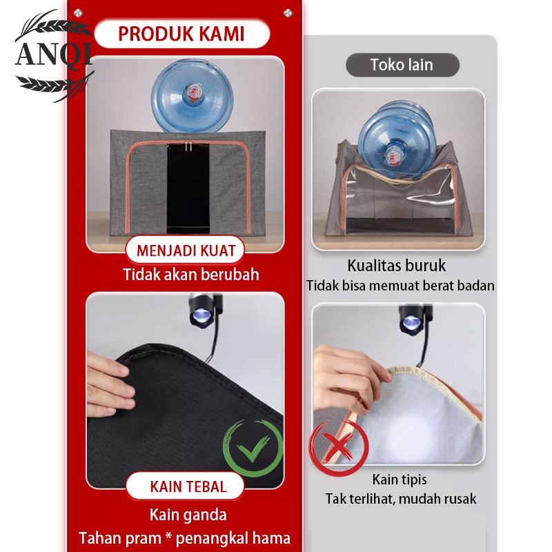 ANQI 1888 Kotak Penyimpanan Serbaguna / Storage Box Rak Serbaguna / Kotak Organizer Tempat Penyimpanan baju dan mainan VS-139