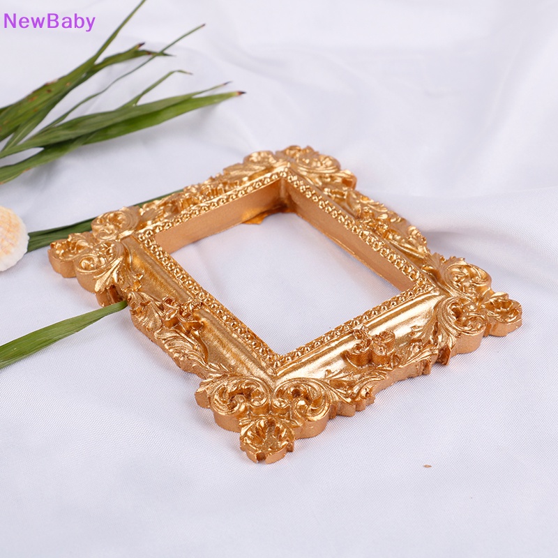 Newbaby 1PC Background Fotografi Nail Art Golden Retro Bingkai Foto Shoog Photo Prop ID