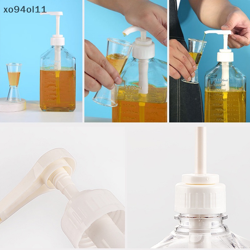 Xo 1600ml Dispenser Sirup Kopi Botol Kecap Saus Madu Multi Fungsi W/Pump OL