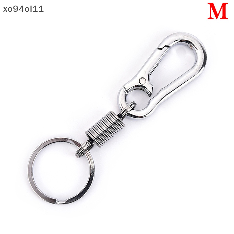 Xo 1pc Gesper Labu Stainless steel carabiner Gantungan Kunci anti Hilang Gesper Ditarik OL