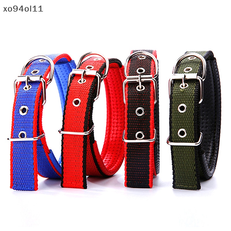 Xo Nylon Dog Collar Untuk Anjing Kecil Sedang Besar Teddy Keji Pitbull Bulldog Beagle OL