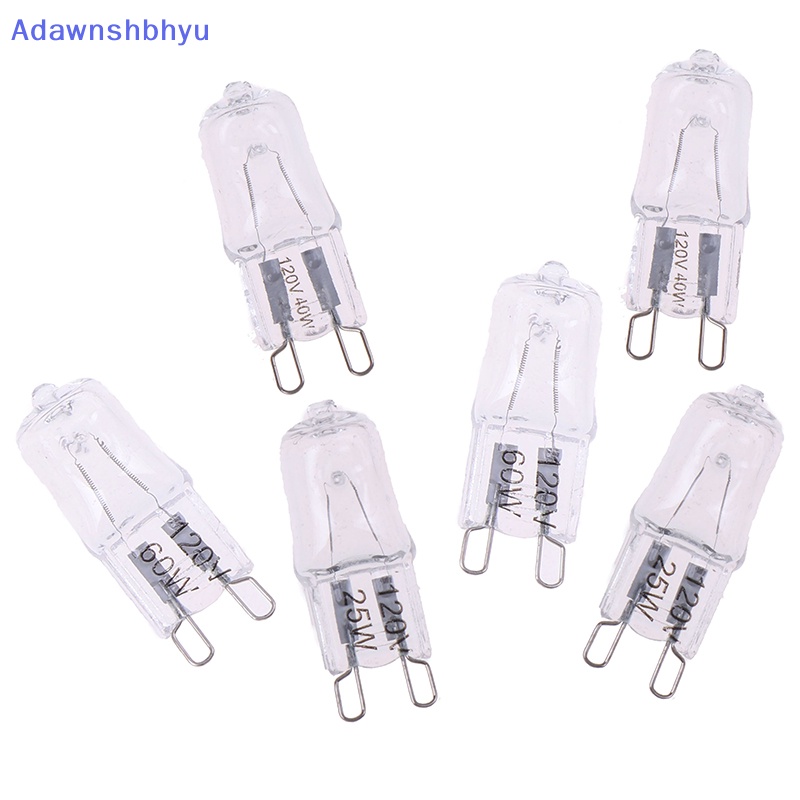 Adhyu 10Pcs G9 Pin Haen 120V 25W 40W 60W Lampu Bohlam JCD G9 ID