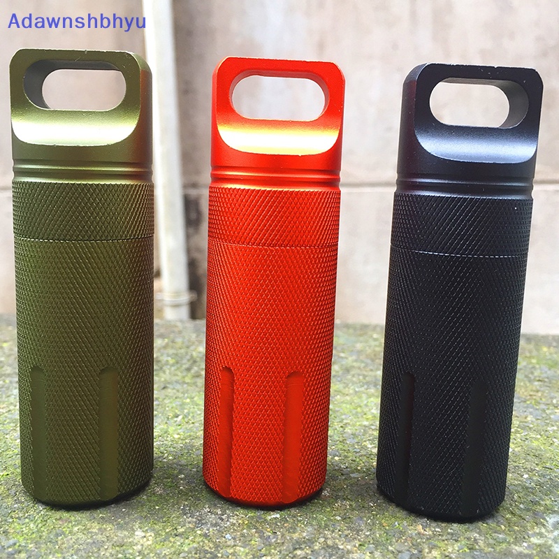 Adhyu Botol Minum Mini Box Outdoor Survival Tahan Air Obat Pil Camping ID