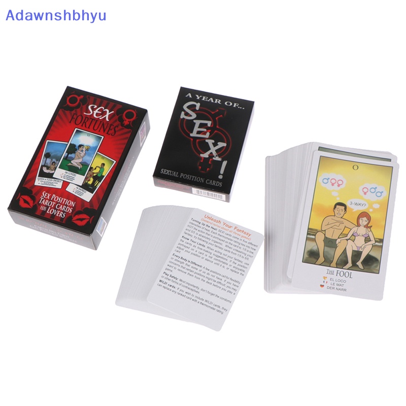 Adhyu 1Box Kartu Tarot Untuk Pecinta Sex Tarot Deck Pasangan Fun Card Game Kartu Set ID