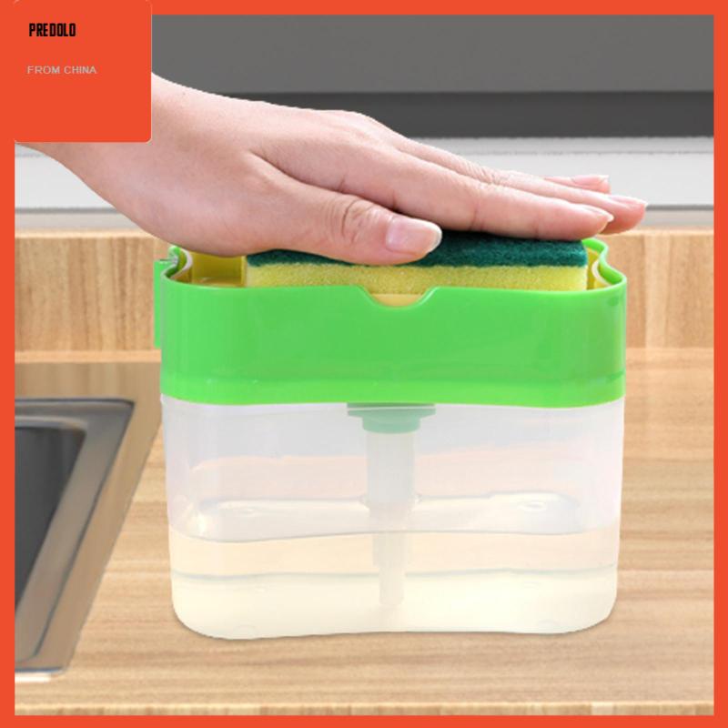 [Predolo] Dispenser Sabun Dan Sponge Holder Dispenser Sabun Cuci Piring 2in1 Premium