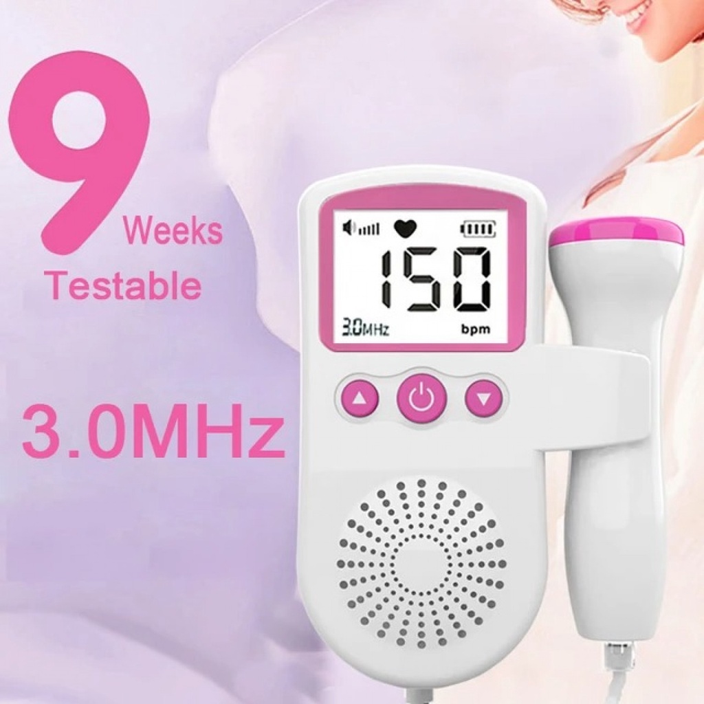 BWESH Fetal Doppler Alat Deteksi Jantung Janin Bayi Kandungan JSL-T501