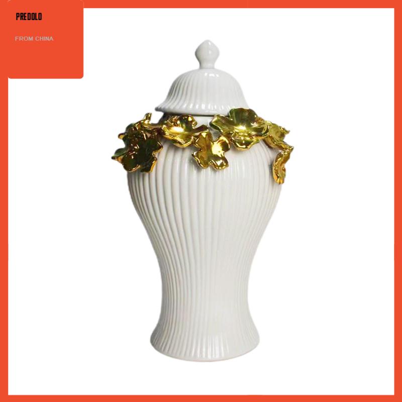 [Predolo] Ginger Jar Light Toples Candi Susun Bunga Mewah Untuk Sudut Meja