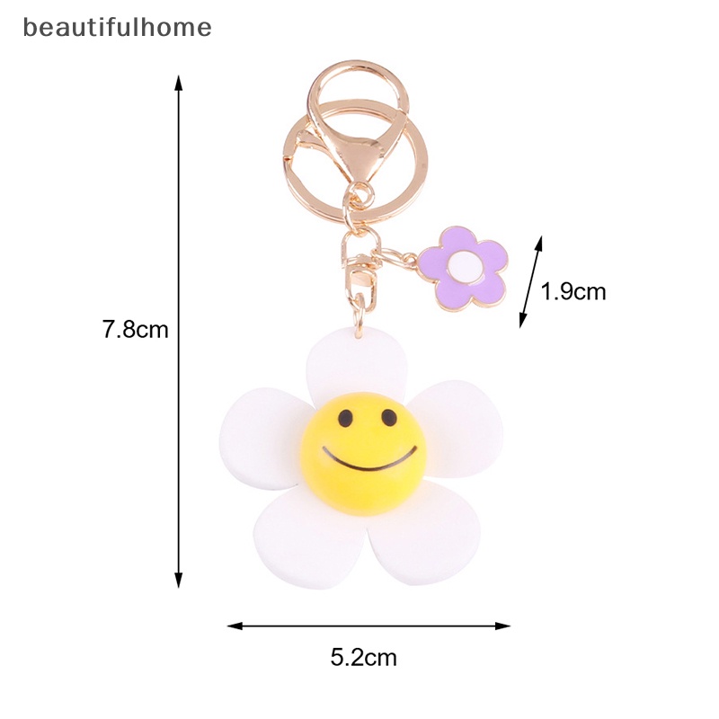 {beautifulhome} Gantungan Kunci Bunga Matahari Lucu Untuk Wanita Car Backpack Pendant Key buckle Decoration.