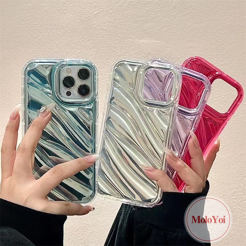 Casing Kartu Laser Mewah Kompatibel Untuk IPhone 7Plus XR 6 6S 78 Plus 11 14 13 12 Pro MAX X XS MAX SE 2020motif Korgasi Stereo 3D Kreatif Sederhana Mempesona Bening Ponsel Cover