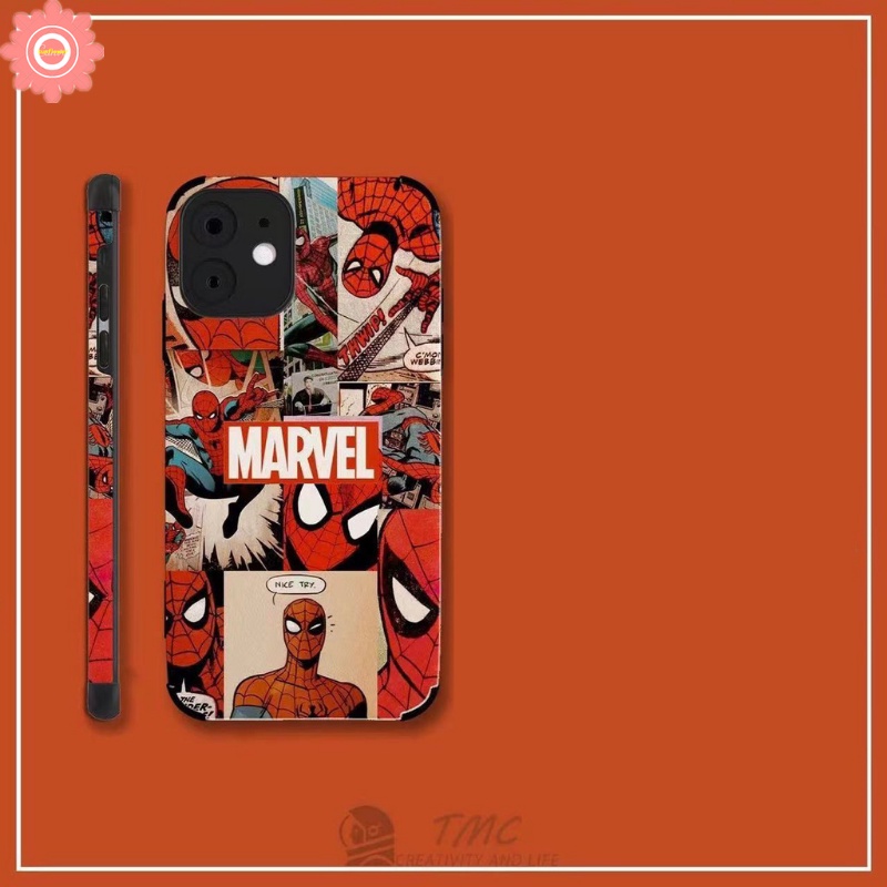 IPHONE Kartun Lucu Graffiti Trendi Merek Supre. me Case Kompatibel Untuk Iphone11 13 14 12 Pro MAX 7Plus XR 78 Plus X XS MAX Shockproof Mewah Tekstur Kulit Soft Cover