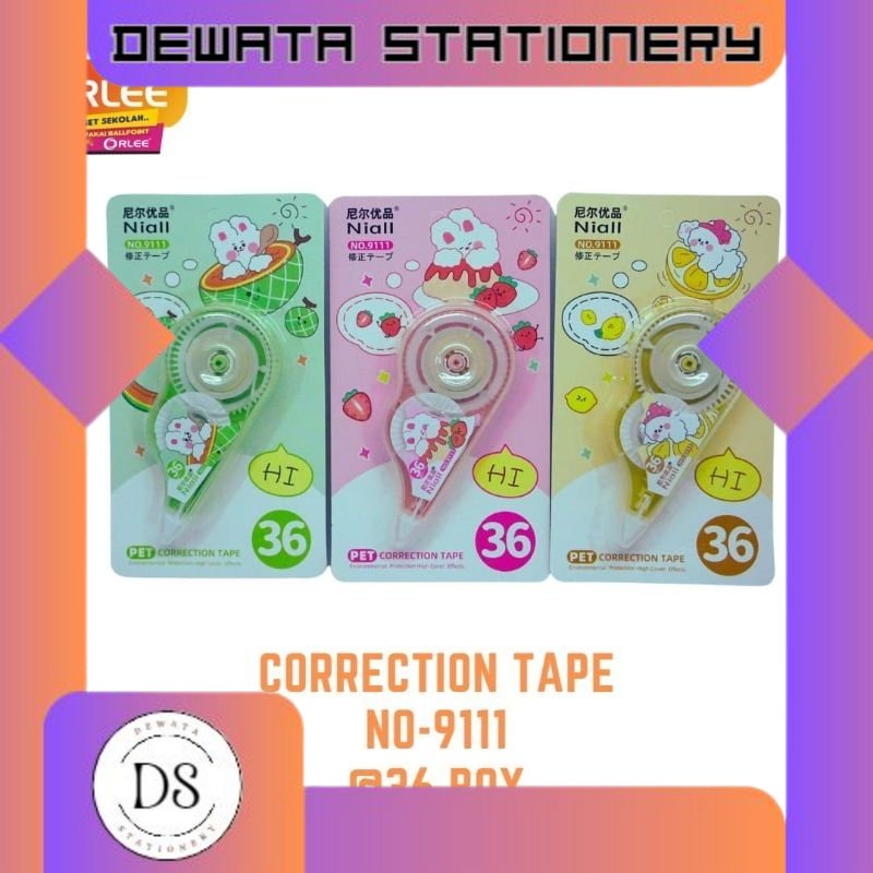

TIP EX KERTAS ORLEE 8m fancy viral /correction tape mini