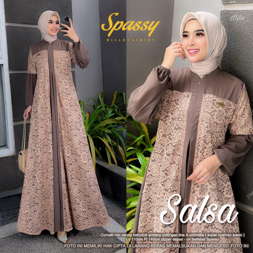 SALSA DRESS GAMIS MAXY ORI SPASSY | Ld110