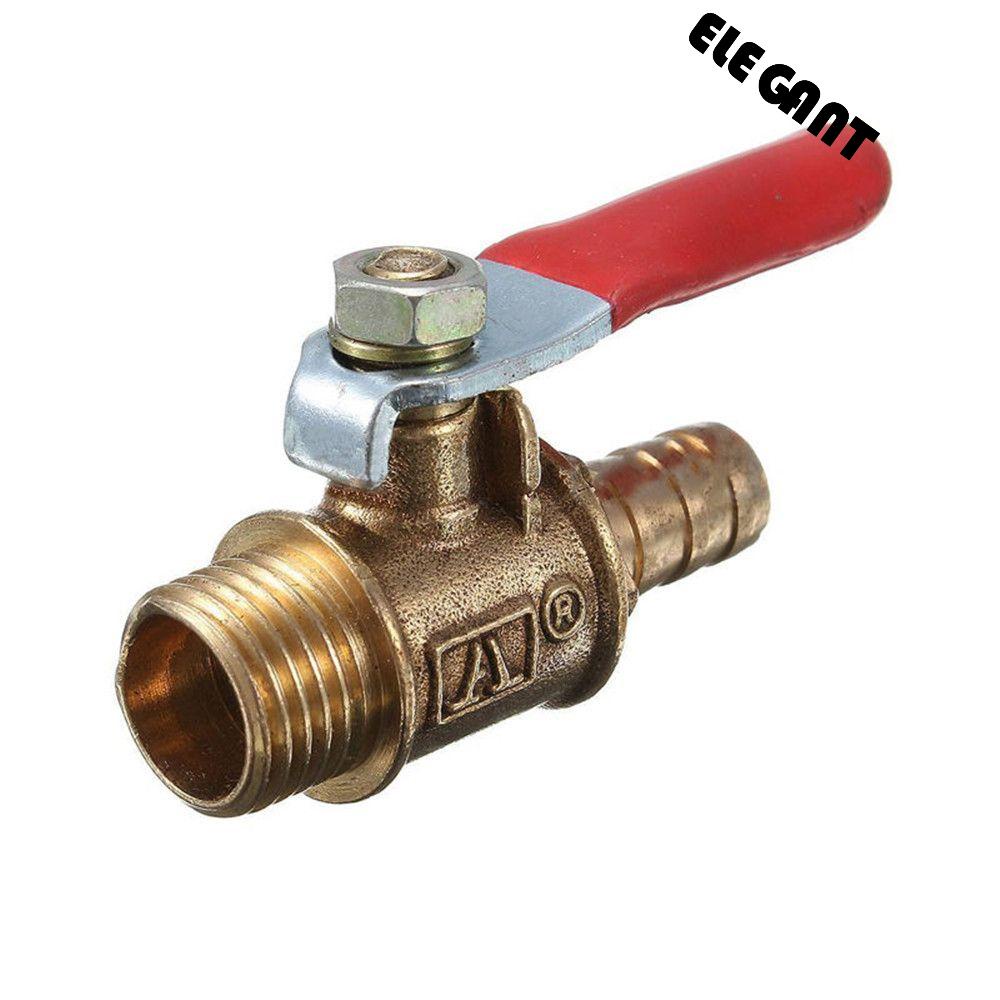 [Elegan] 1/4 ''Ball Valve Kuningan Gagang Merah Untuk Sistem Irigasi Male Thread Motorized Ball Valve