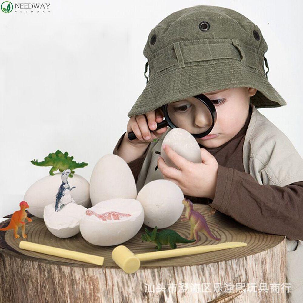 Needway Dinosaurus Menggali Telur Kit Anak-Anak Menggali Anak Laki-Laki Unik/ Perempuan Mainan Arkeologi Mainan Dinosaurus DIY Model Rakit Alat Penggali Paleontologi Dinosaurus Mainan Edukasi