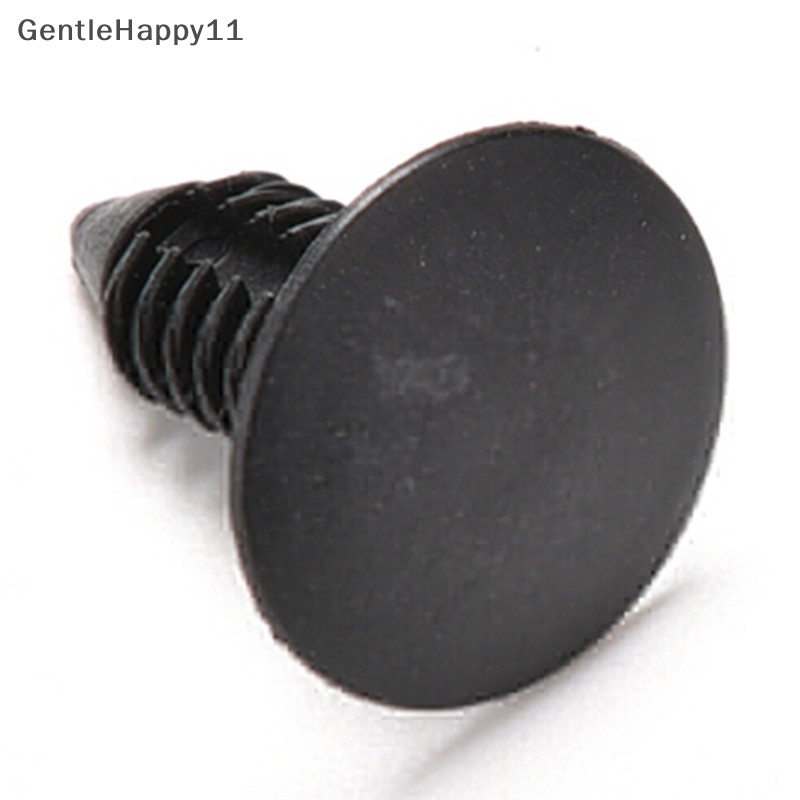 Gentlehappy 100pcs 6mm Dia Door Trim Panel Hitam Plastik Rivet Klip Pengikat Untuk Mobil Vehical id