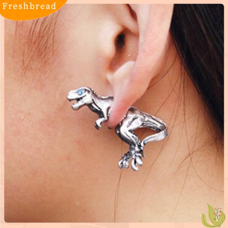 [FRA] Harajuku Tiga Dimensi Hewan Kecil Dinosaurus Fashion Kepribadian Piercing Stud Earrings