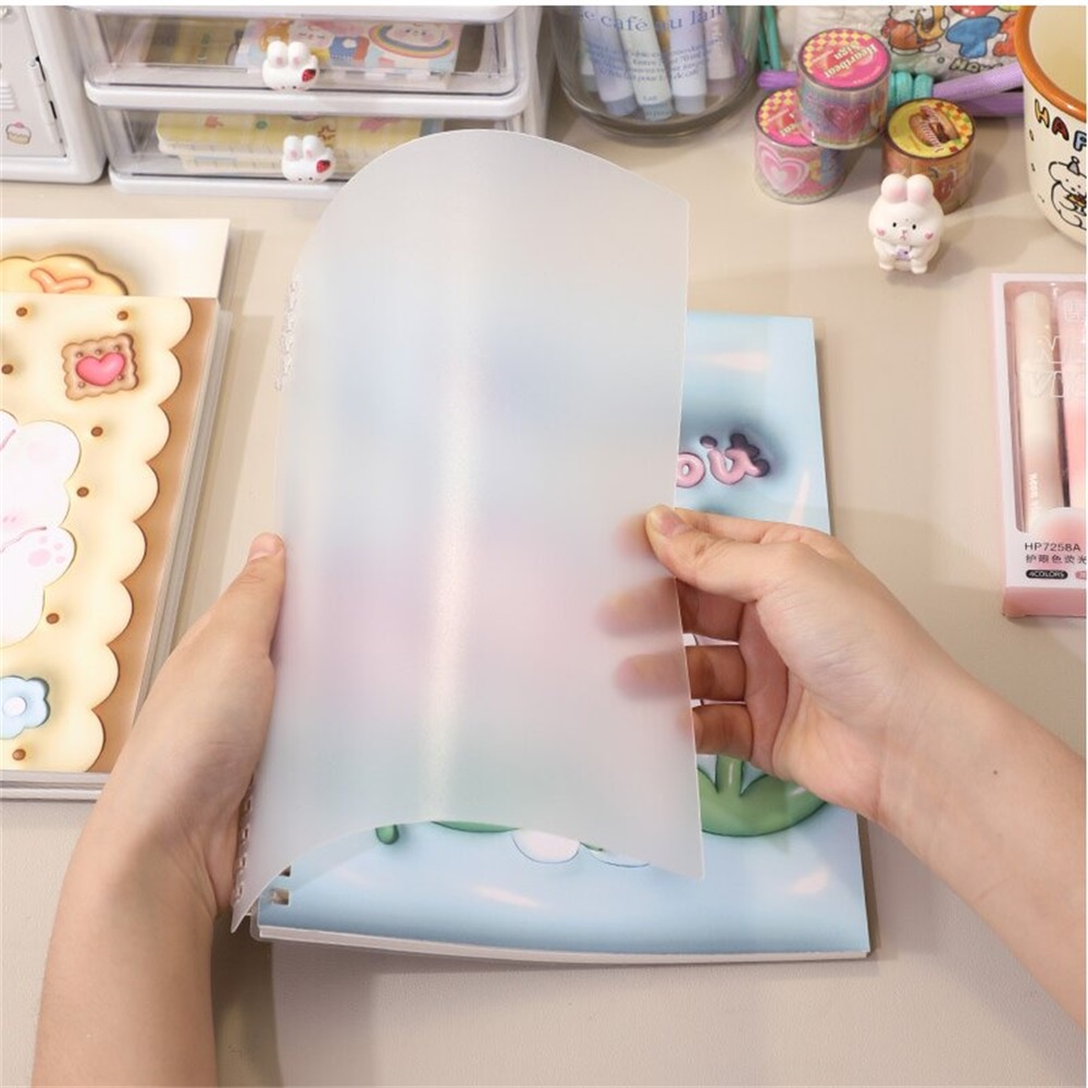 120halaman 3D Inflatable Visual Journal Notebook Kecantikan Tinggi A5 Horizontal Loopbook Lucu Macaron Color Homebook Perlengkapan Sekolah