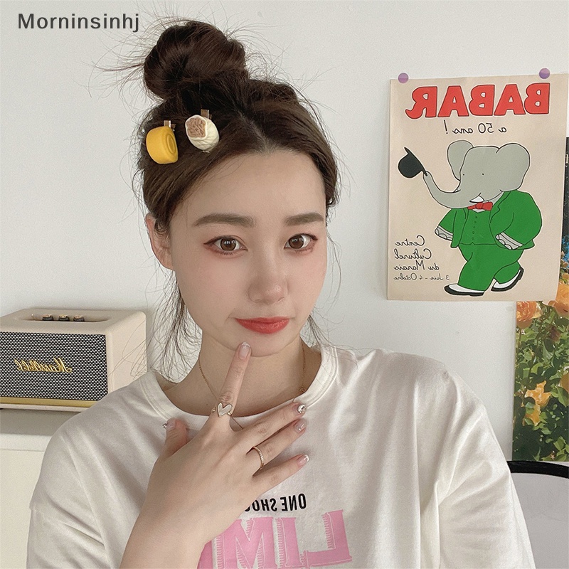 Mornin Sarapan Lucu Jepit Rambut Simulasi Makanan Jepit Sanggul Kukus Telur Lembut Menyenangkan Barbekyu Gadis Hati Sisi Klip Jepit Rambut Aksesoris Rambut id