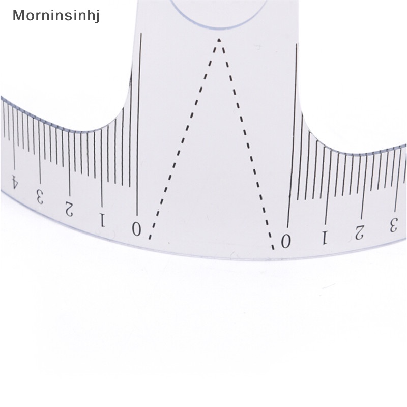 Mornin Reusable Alis Stensil Makeup Ukur Penggaris Tato Plastik2017 id