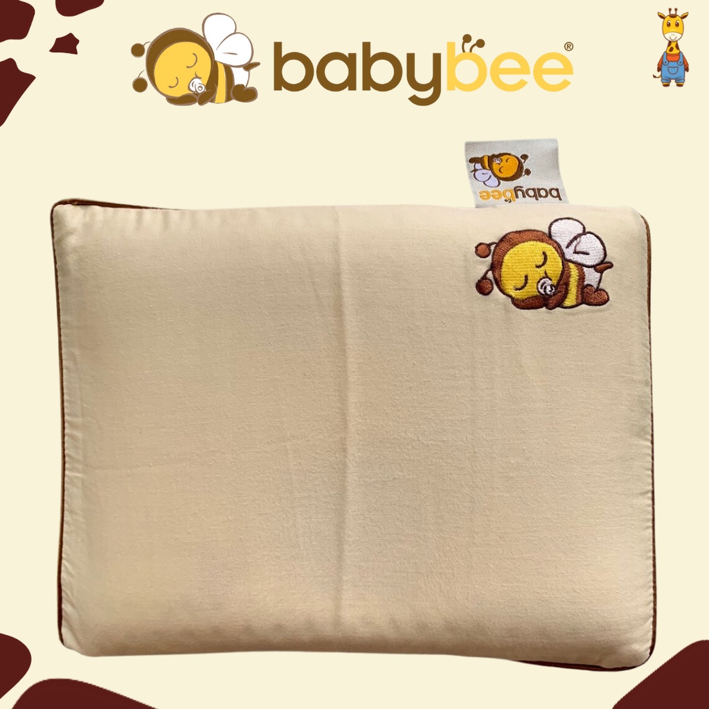 Babybee Newborn Pillow W/Case - Bantal Bayi Latex / Bantal Peang