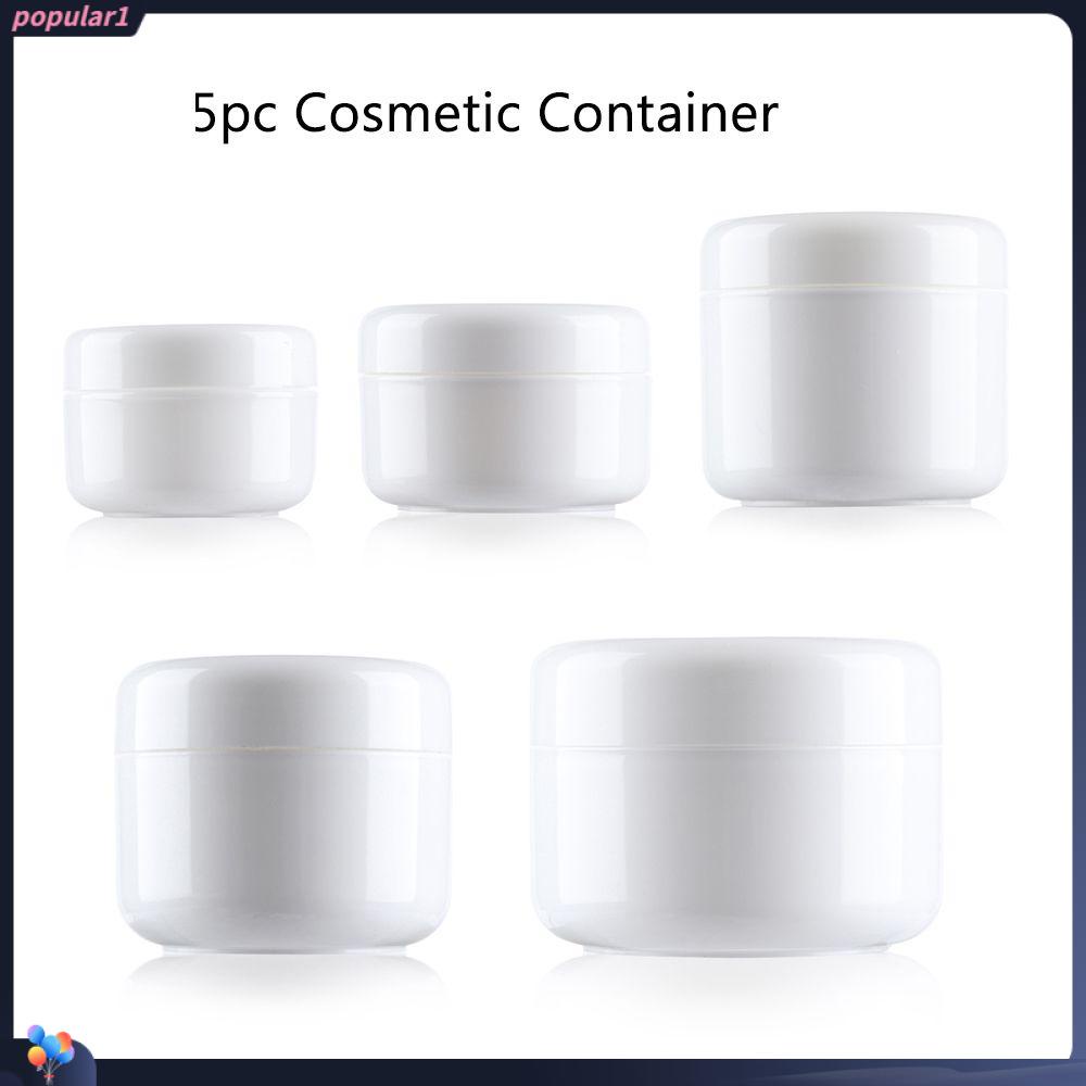 POPULAR Populer Toples Cream Wajah Plastik Makeup Lip Balm Pot Botol Kosmetik