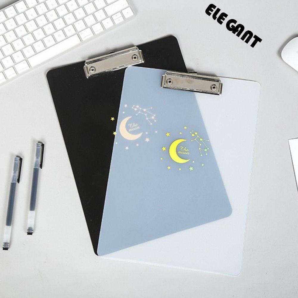 【 ELEGANT 】 Papan Klip Tulisan A4 Tembus Menu Folder Siswa Stationary Alas Tulisan Paper Organizer