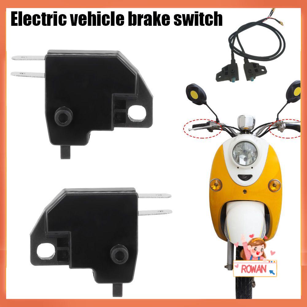 R-FLOWER 1/5/10pcs Stop Rem Depan Hitam Universal Rem Stop Suku Cadang Tombol Tekan Saklar