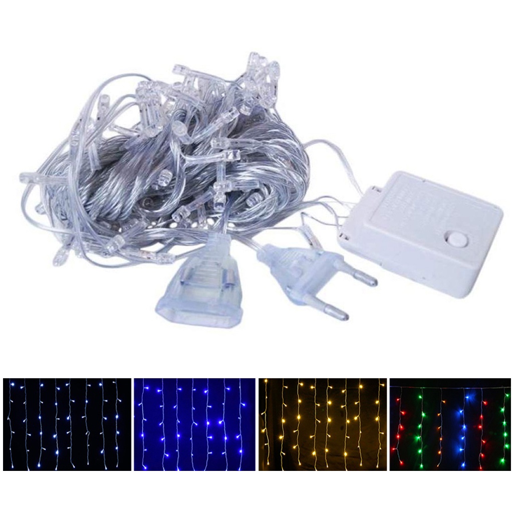 ☛TK☚ 4.85 METER LAMPU NATAL TIRAI LED CURTAIN LIGHT | TUMBLR TIRAI LAMPU HIAS LAMPU KAMAR E023