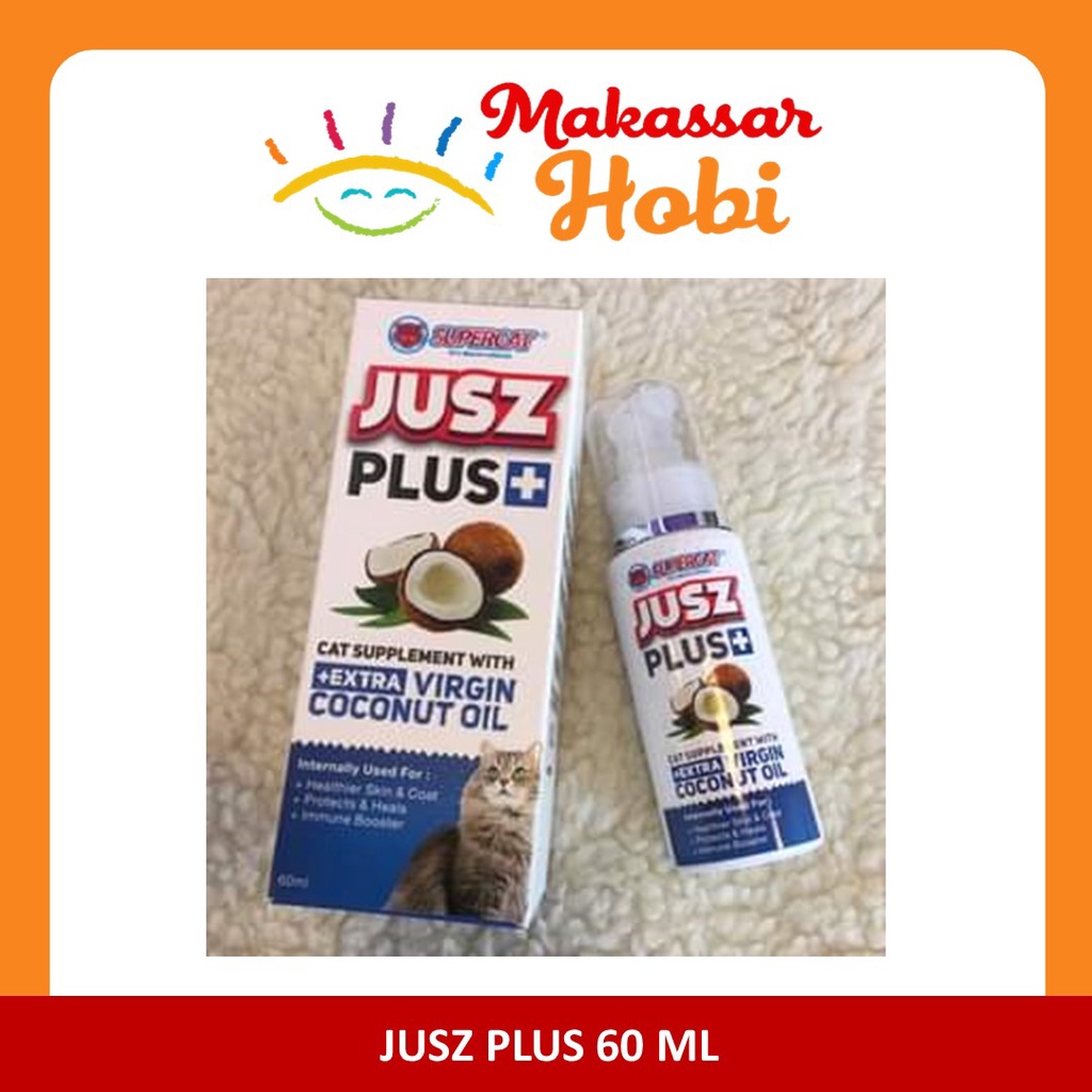 Jusz Plus 60 ml Vitamin VCO Obat Suplemen Kucing Anjing JuszPlus 60ml