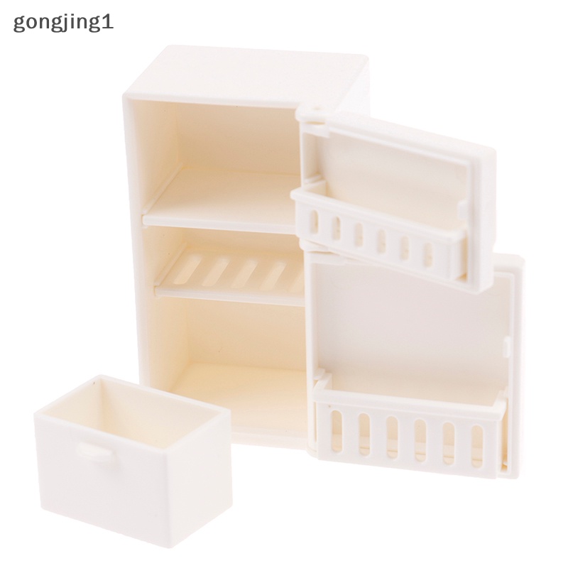 Ggg Rumah Boneka Miniatur Bangku Kulkas Mainan Kitchen Dekorasi Perabotan Rumah ID