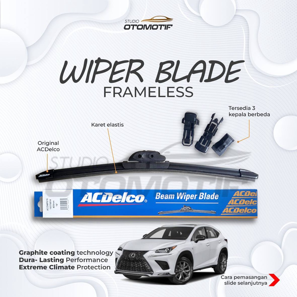 WIPER LEXUS NX300 NX350h ACDELCO 26-16 BEAM FRAMELESS