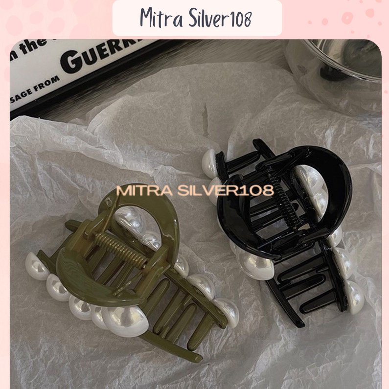 Jepit Rambut Jedai Mutiara Wanita Fashion Korea Aksesoris Jepitan Salon JPT 09